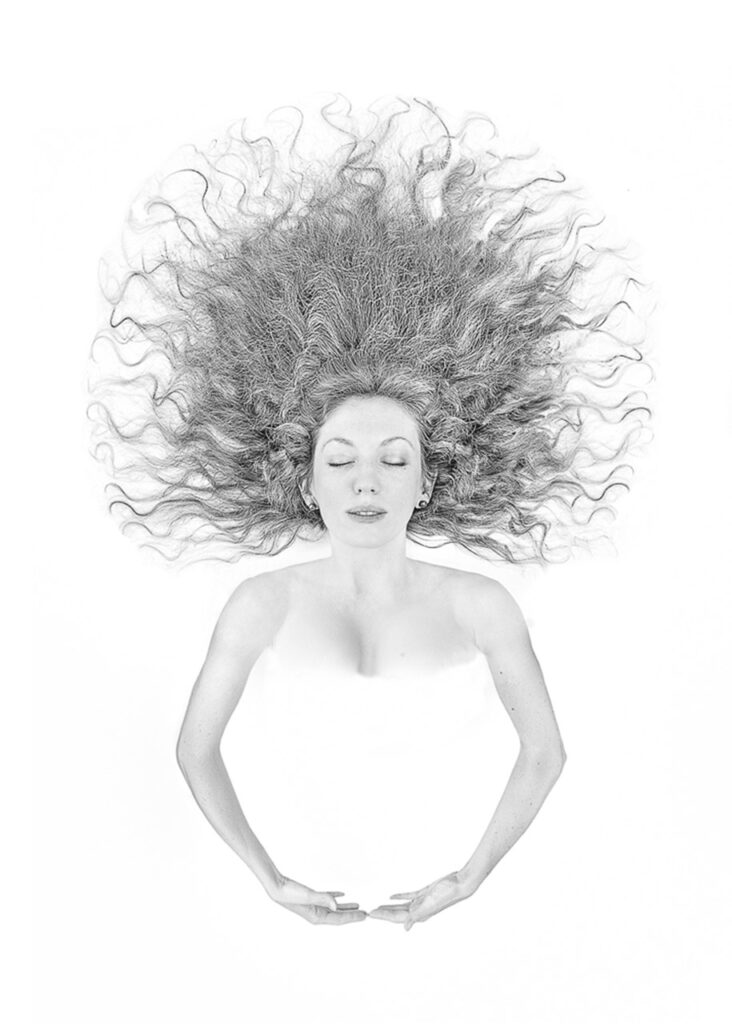 essai artistique cheveux soleil